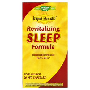 Nature's Way Fatigued to Fantastic! Revitalizing Sleep Formula 90 Veg Capsules 763948032396