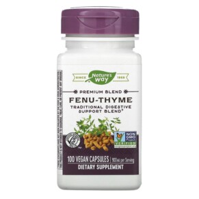 Nature's Way Fenu-Thyme 450 mg 100 Vegan Capsules 033674003503