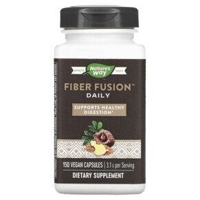 Nature's Way Fiber Fusion Daily 3.1 g 150 Vegan Capsules 763948084524