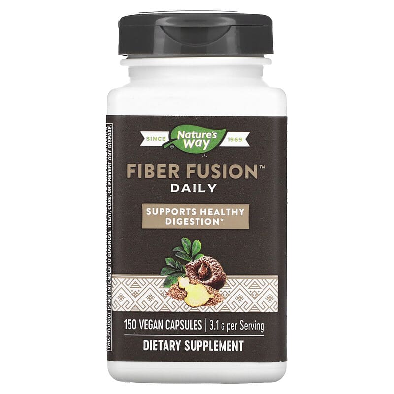 Nature's Way Fiber Fusion Daily 3.1 g 150 Vegan Capsules 1 Nature's Way Fiber Fusion Daily 3.1 g 150 Vegan Capsules 763948084524