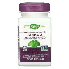 Nature's Way Ginkgo 120 Vegan Capsules 033674153512