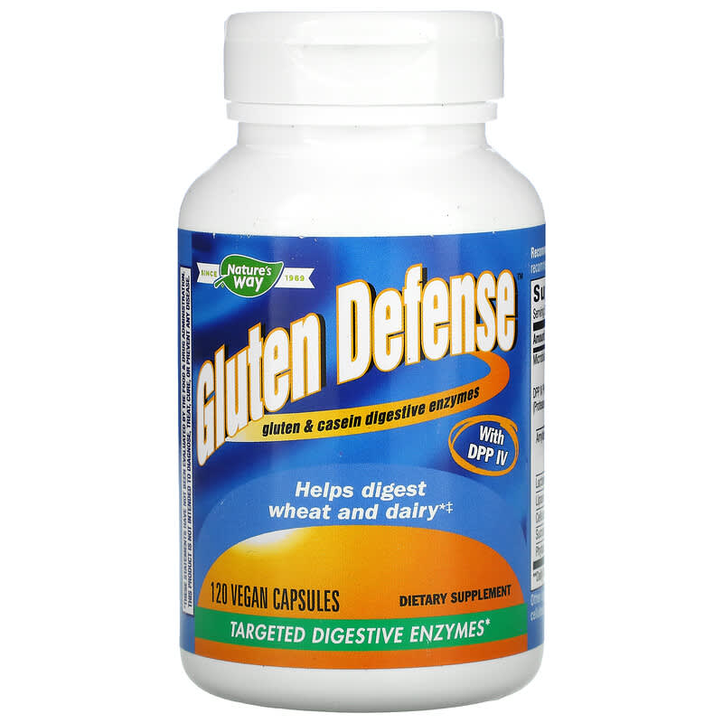 Nature's Way Gluten Defense with DPP IV 120 Vegan Capsules 1 Nature's Way Gluten Defense with DPP IV 120 Vegan Capsules 763948039524