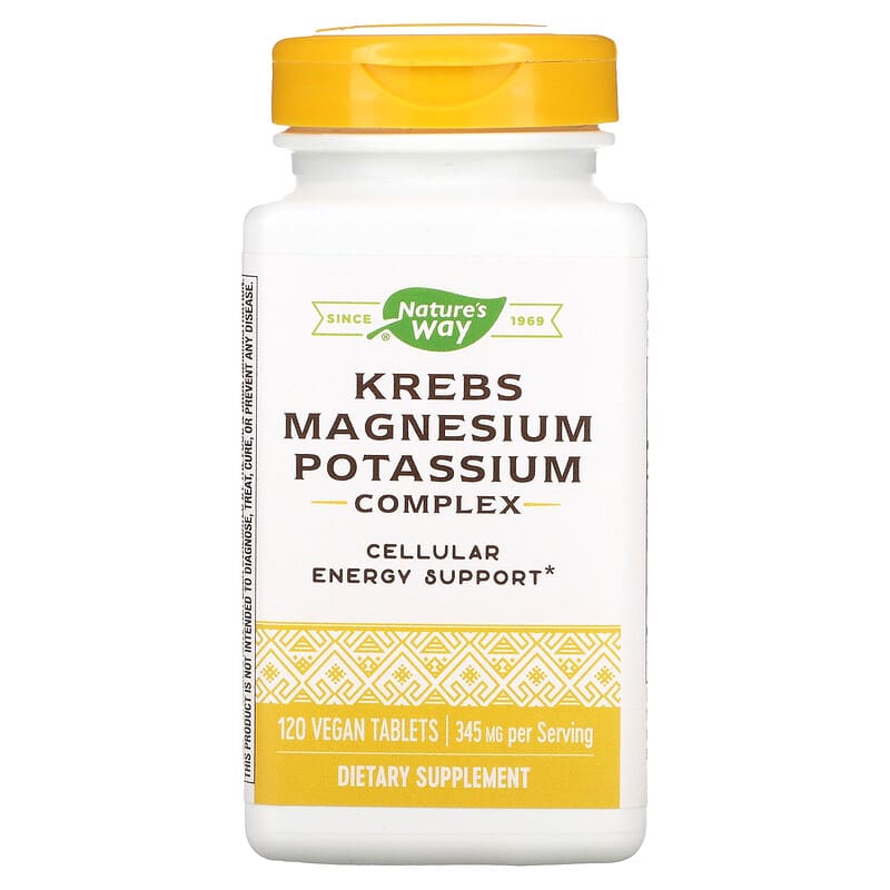 Nature's Way Krebs Magnesium Potassium Complex 172 mg 120 Vegan Tablets 1 Nature's Way Krebs Magnesium Potassium Complex 172 mg 120 Vegan Tablets 763948077663