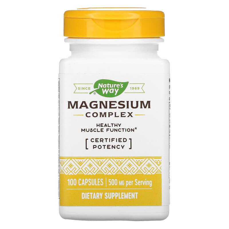 Nature's Way Magnesium Complex 250 mg 100 viên 1 Nature's Way Magnesium Complex 250 mg 100 Capsules 033674410516