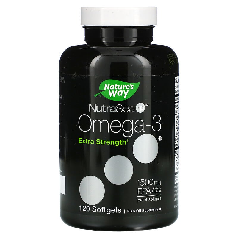 Ascenta NutraSea hp Omega-3 Extra Strength EPA Lemon Flavor 120 Softgels 1 Nature's Way NutraSea hp Omega-3 Extra Strength Lemon 120 Softgels 850652000121