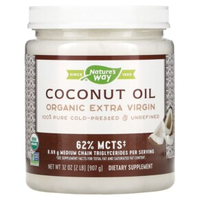 Nature's Way Organic Coconut Oil Extra Virgin 32 oz (907 g) 033674156599