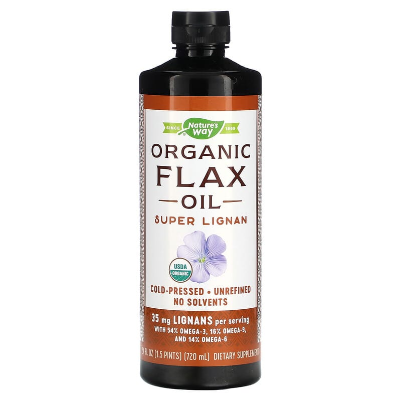 Nature's Way Organic Flax Oil Super Lignan 24 oz (720 ml) 1 Nature's Way Organic Flax Oil Super Lignan 24 fl oz (720 ml) 033674154298