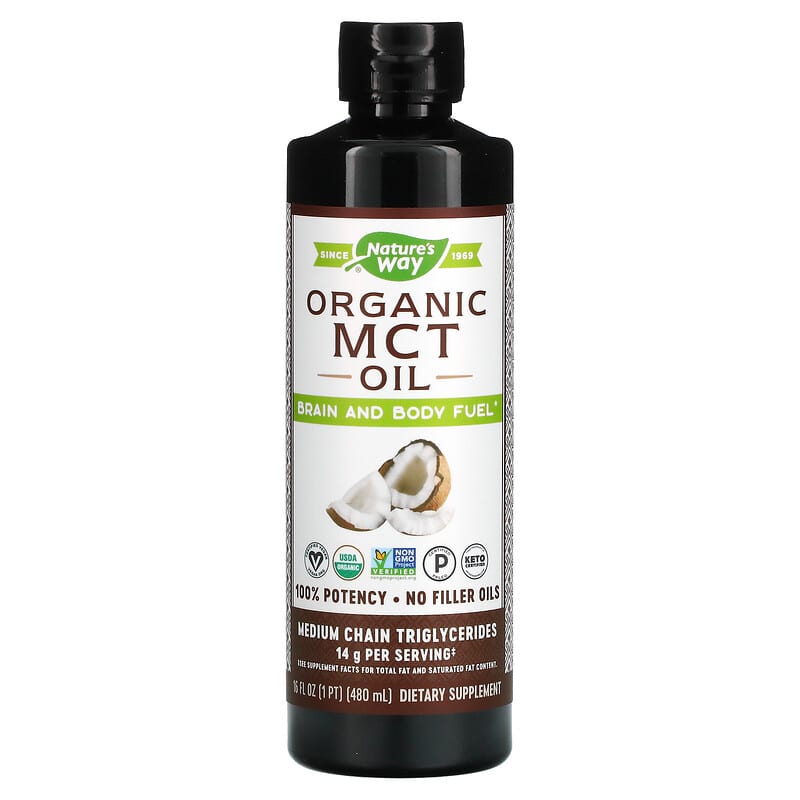 Nature's Way Organic MCT Oil 16 fl oz (480 ml) 1 Nature's Way Organic MCT Oil 16 fl oz (480 ml) 033674108956