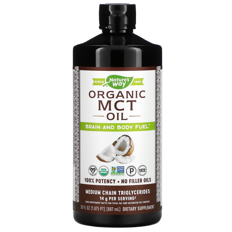 Nature's Way Organic MCT Oil 30 fl oz (887 ml) 1 Nature's Way Organic MCT Oil 30 fl oz (887 ml) 033674117729