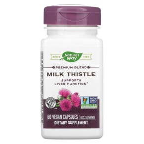Nature's Way Premium Blend Milk Thistle 60 Vegan Capsules 033674624005