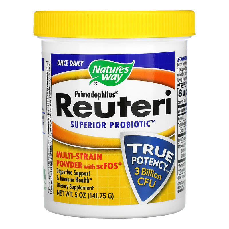 Nature's Way Primadophilus Reuteri Superior Probiotic 3 Billion CFU 5 oz (141.75 g) 1 Nature's Way Primadophilus Reuteri Superior Probiotic 3 Billion CFU 5 oz (141.75 g) 033674142417