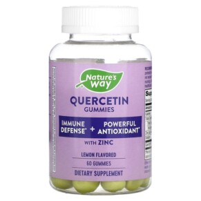 Nature's Way Quercetin Gummies With Zinc Lemon 60 Gummies 033674142615
