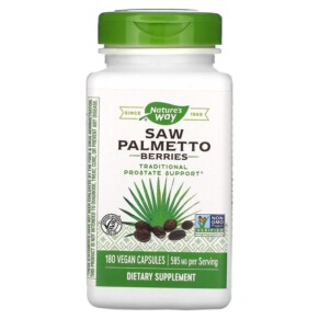 Nature's Way Saw Palmetto Berries 585 mg 180 Vegan Capsules 033674167588