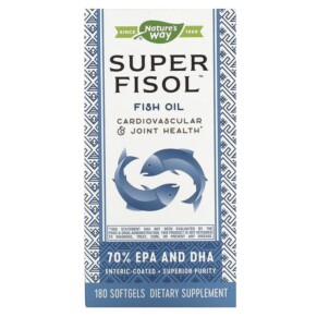 Nature's Way Super Fisol Fish Oil 180 Softgels 033674155189