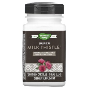 Nature's Way Super Milk Thistle 120 Vegan Capsules 763948081028