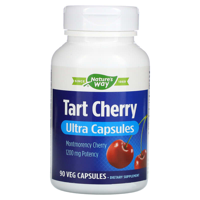 Nature's Way Tart Cherry Ultra Capsules 1.200 mg 90 Veg Capsules 1 Nature's Way Tart Cherry Ultra Capsules 1.200 mg 90 Veg Capsules 763948564453