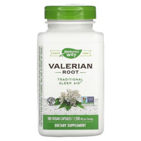 Nature's Way Valerian Root 530 mg 180 Vegan Capsules 033674177082