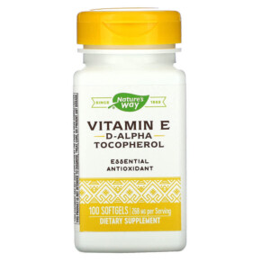 Nature's Way Vitamin E 400 IU 100 Softgels 033674402115