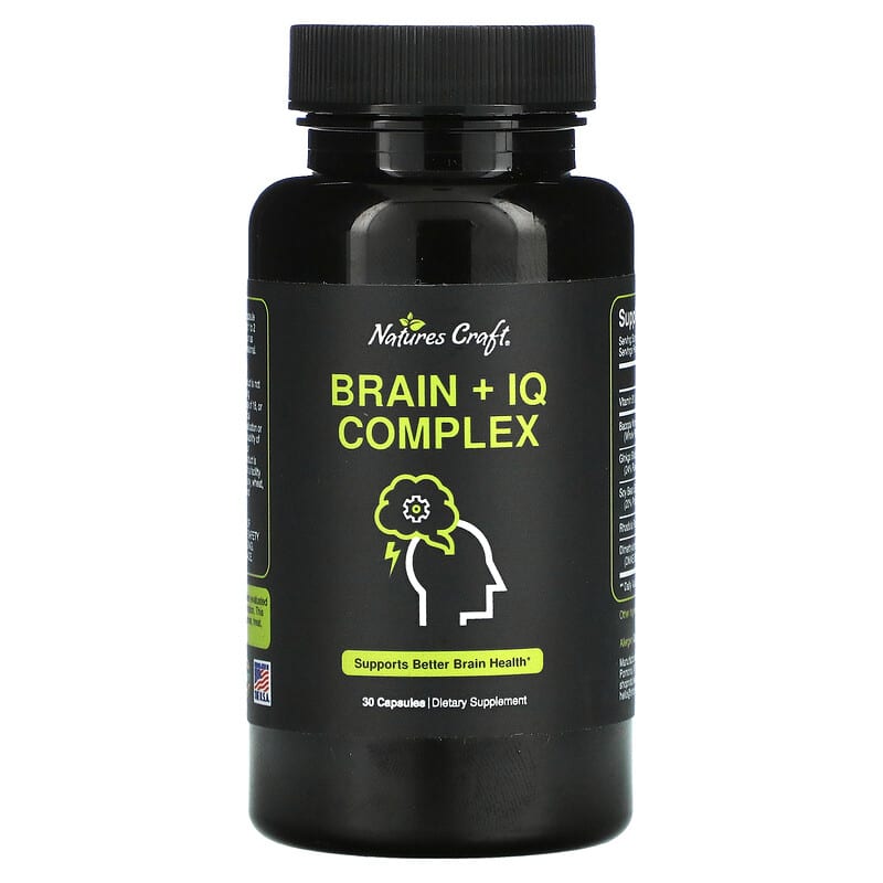 Natures Craft Brain + IQ Complex 30 Capsules 1 Natures Craft Brain + IQ Complex 30 Capsules 850019770193