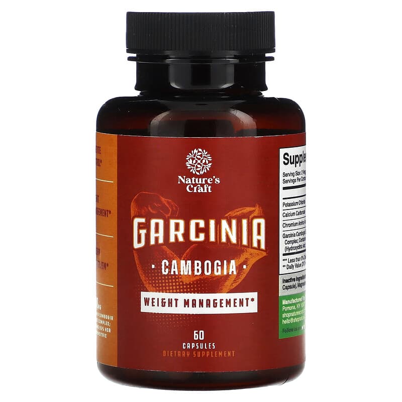 Natures Craft Garcinia Cambogia 60 Capsules 1 Natures Craft Garcinia Cambogia 60 Capsules 806802596129