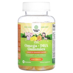 Natures Craft Kids Omega + DHA Gummies Lemon & Orange 60 Gummies 793611599772