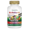 NaturesPlus Animal Parade Gold Children's Chewable Multivitamin Supplement Cherry Grape & Orange 120 Animal-Shaped Tablets 097467299283