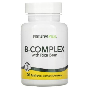 NaturesPlus B-Complex with Rice Bran 90 Tablets 097467014800