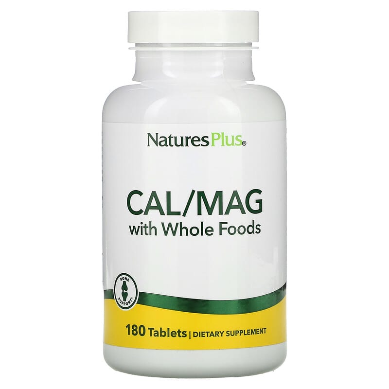Nature's Plus Cal/Mag with Whole Foods 180 viên 1 NaturesPlus Cal/Mag with Whole Foods 180 Tablets 097467336452