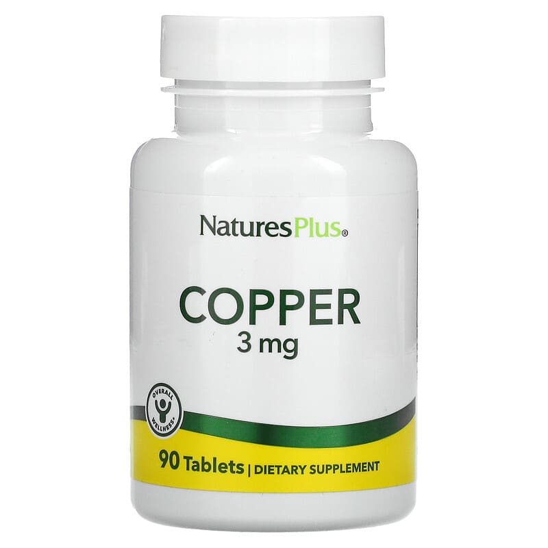 Nature's Plus Copper 3 mg 90 viên 1 NaturesPlus Copper 3 mg 90 Tablets 097467034303