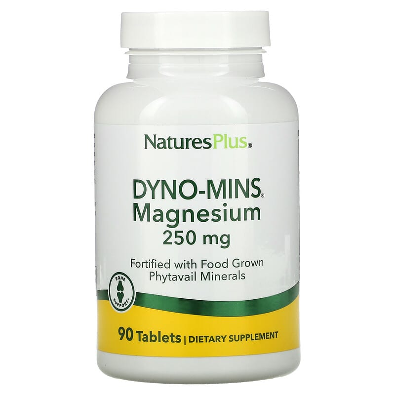 Nature's Plus Dyno-Mins Magnesium 250 mg 90 Acid-Resistant viên 1 NaturesPlus Dyno-Mins Magnesium 250 mg 90 Tablets 097467366619