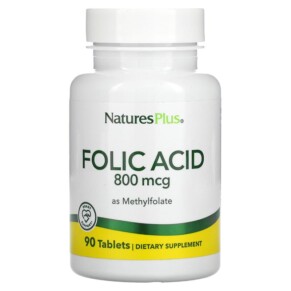 NaturesPlus Folic Acid as Methylfolate 800 mcg 90 Tablets 097467017900