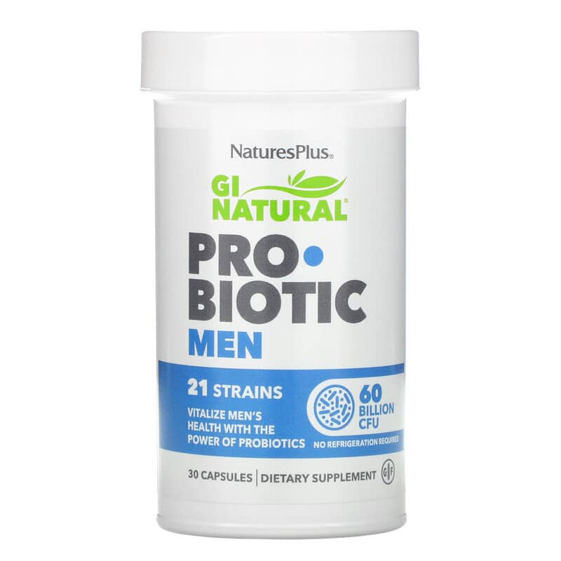 Nature's Plus GI Natural Probiotic Men 60 Billion CFU 30 viên 1 NaturesPlus GI Natural Probiotic Men 60 Billion CFU 30 Capsules 097467439047