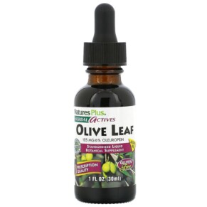 NaturesPlus Herbal Actives Olive Leaf Alcohol Free 1 fl oz (30 ml) 097467078499