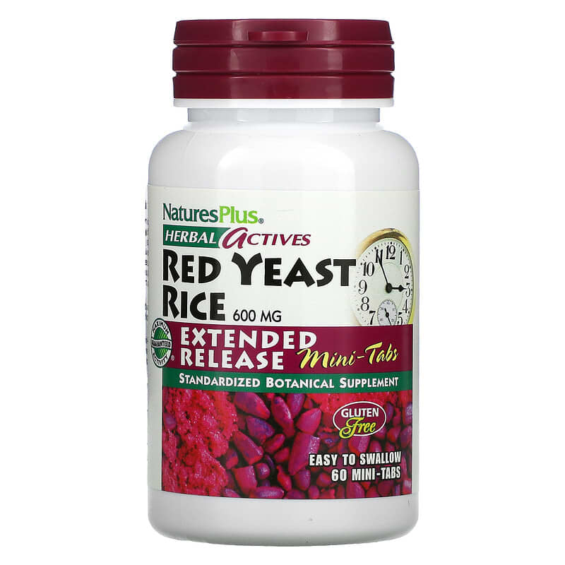 NaturesPlus Herbal Actives Red Yeast Rice 300 mg 60 Mini-Tablets 1 NaturesPlus Herbal Actives Red Yeast Rice 300 mg 60 Mini-Tablets 097467073623