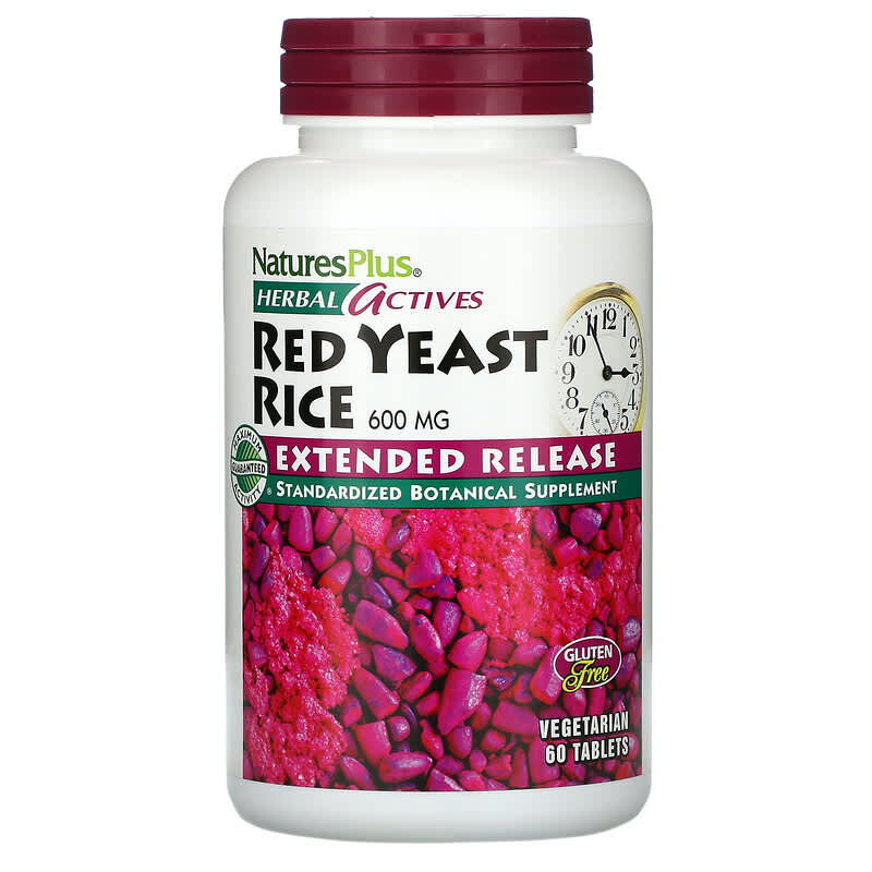 NaturesPlus Herbal Actives Red Yeast Rice 600 mg 60 Vegetarian Tablets 1 NaturesPlus Herbal Actives Red Yeast Rice 600 mg 60 Vegetarian Tablets 097467073616