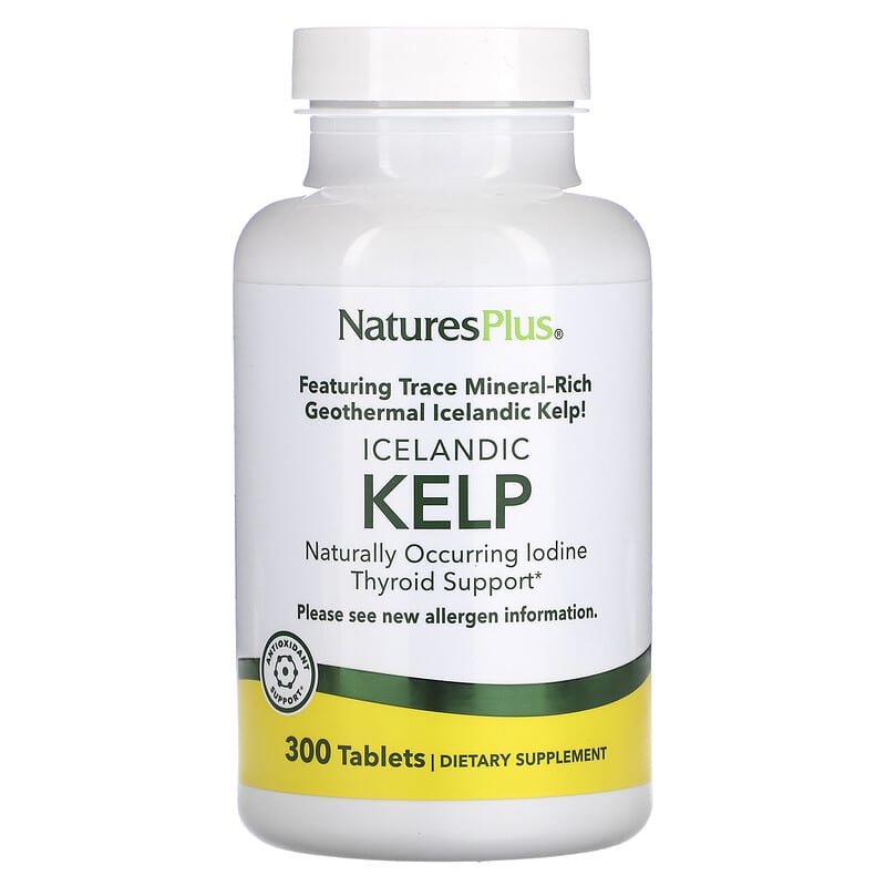 Nature's Plus Icelandic Kelp 300 viên 1 NaturesPlus Icelandic Kelp 300 Tablets 097467039506