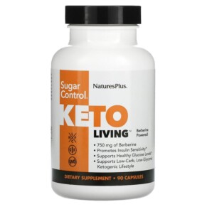 NaturesPlus Keto Living Sugar Control 90 Capsules 097467820043