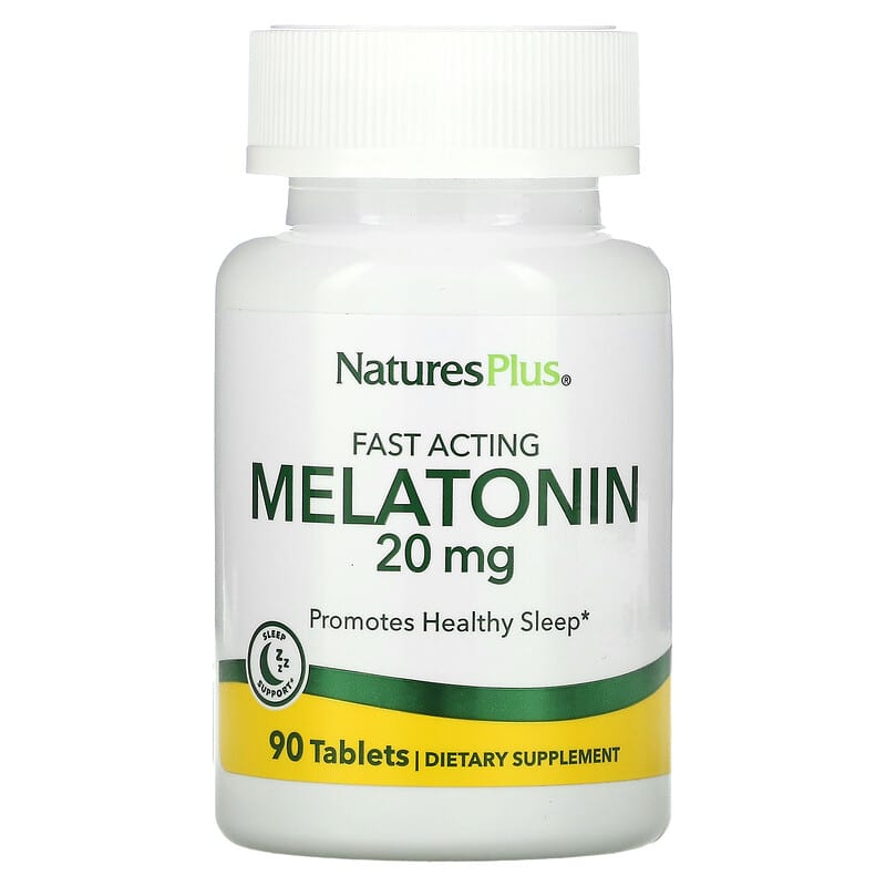 Nature's Plus Melatonin 20 mg 90 viên 1 NaturesPlus Melatonin 20 mg 90 Tablets 097467476288