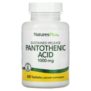 NaturesPlus Pantothenic Acid 1000 mg 60 Tablets 097467020603