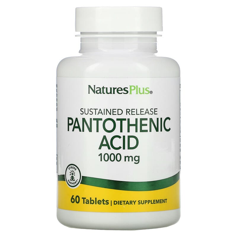 Nature's Plus Pantothenic Acid 1000 mg 60 viên 1 NaturesPlus Pantothenic Acid 1000 mg 60 Tablets 097467020603