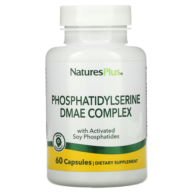 Nature's Plus Phosphatidylserine DMAE Complex 60 viên 1 NaturesPlus Phosphatidylserine DMAE Complex 60 Capsules 097467051805