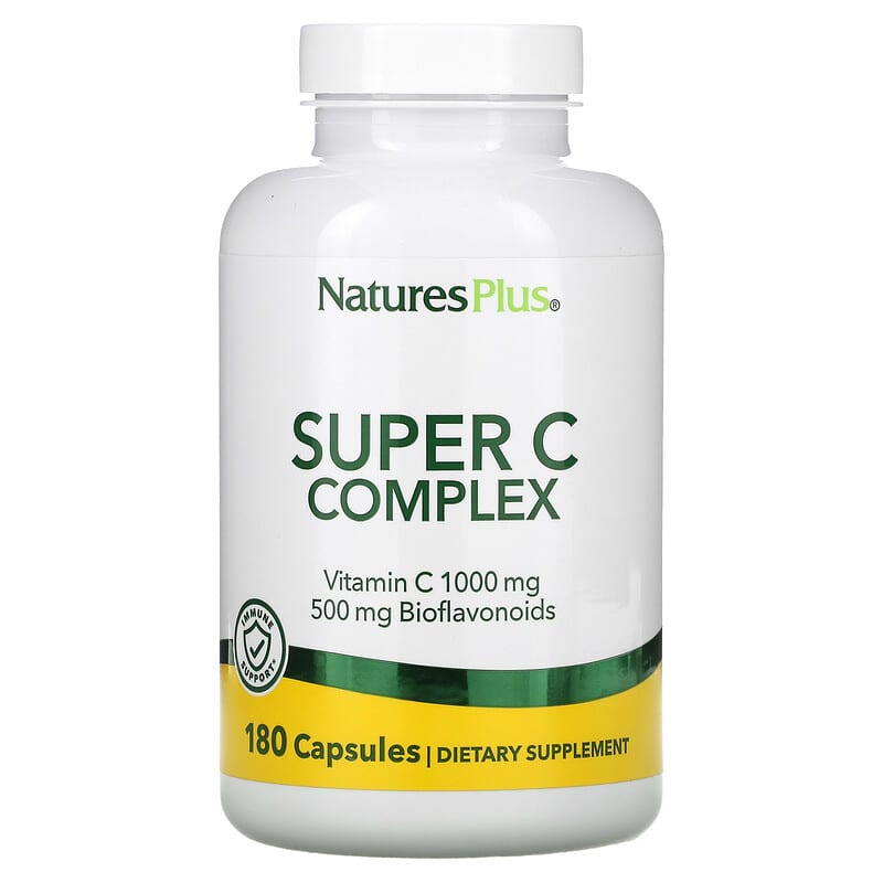 Nature's Plus Super C Complex 180 viên 1 NaturesPlus Super C Complex 180 Capsules 097467024847