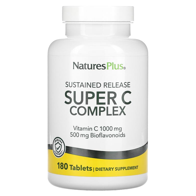 Nature's Plus Super C Complex 180 viên 1 NaturesPlus Sustained Release Super C Complex 180 Tablets 097467024816