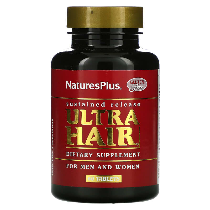 Nature's Plus Ultra Hair For Men and Women 60 viên 1 NaturesPlus Ultra Hair For Men & Women 60 Tablets 097467048416