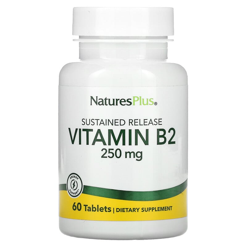 Nature's Plus Vitamin B2 250 mg 60 viên 1 NaturesPlus Vitamin B2 250 mg 60 Tablets 097467016354