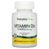Nature's Plus Vitamin D3 10,000 IU (250 mcg) 60 Softgels 2 NaturesPlus Vitamin D3 10.000 IU (250 mcg) 60 Softgels 097467010482