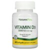 Nature's Plus Vitamin D3 125 mcg (5,000 IU) 60 Softgels 3 NaturesPlus Vitamin D3 125 mcg (5.000 IU) 60 Softgels 097467010475