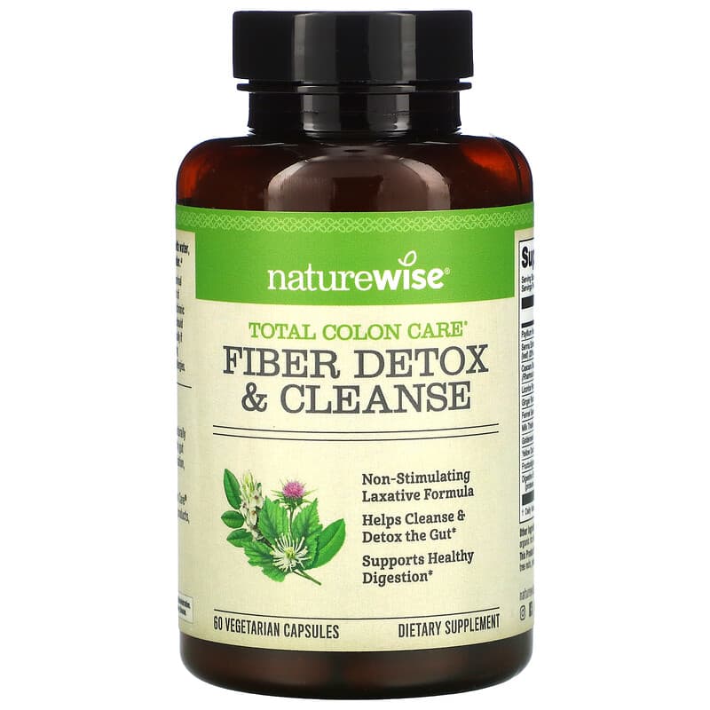 NatureWise Fiber Detox & Cleanse 60 Vegetarian Capsules 1 NatureWise Fiber Detox & Cleanse 60 Vegetarian Capsules 858081006639