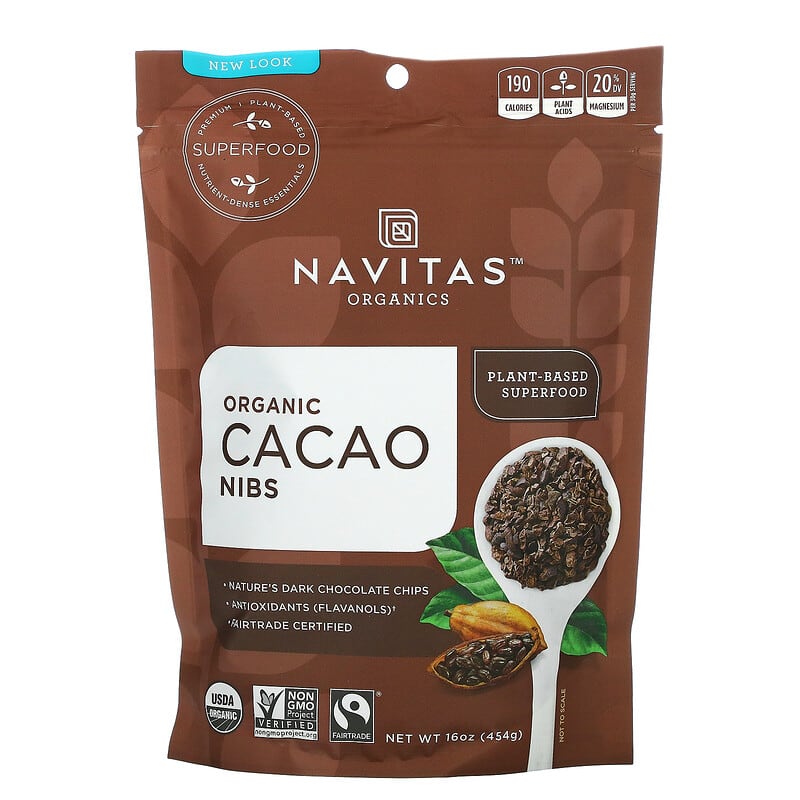 Navitas Organics Organic Cacao Nibs 16 oz (454 g) 1 Navitas Organics Organic Cacao Nibs 16 oz (454 g) 858847000697