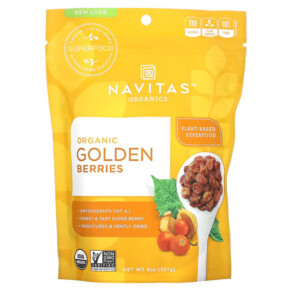 Navitas Organics Organic Golden Berries 8 oz (227 g) 858847000895